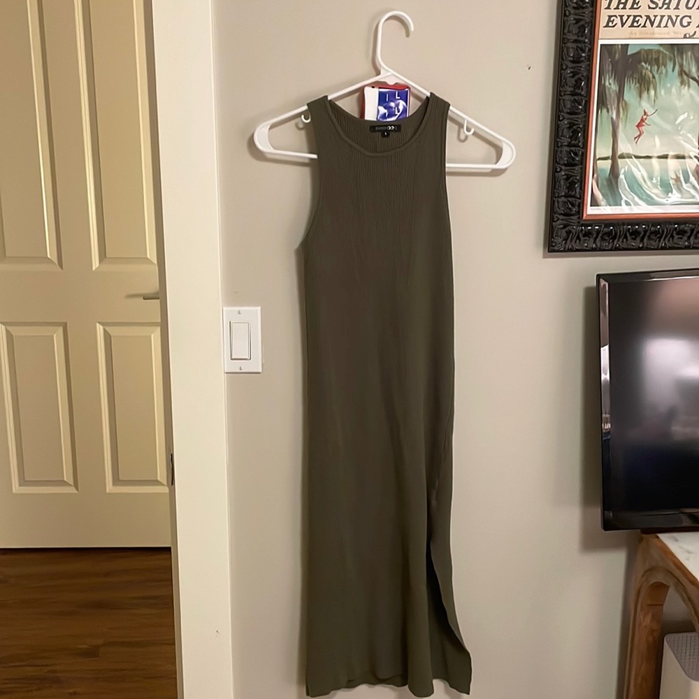 Paper moon olive green dress
